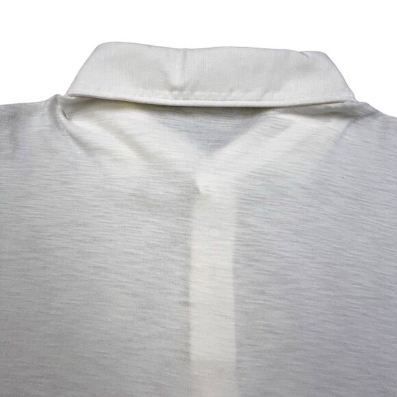 Peter Millar Crown Crafted Journeyman Polo Shirt Mens L White Pima Cotton Soft - Picture 6 of 10